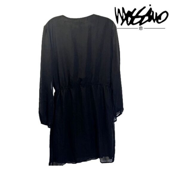 Mossimo Women's Surplice V Neck Casual Dress Faux‎ Wrap Long Sleeve Dress - Picture 2 of 8